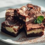 Alkoholfreie Valentinstags Cheesecake Brownies: Süße Liebe pur!