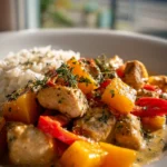 Aromatische Kürbis Hähnchen Pfanne mit Reis – Jetzt probieren!