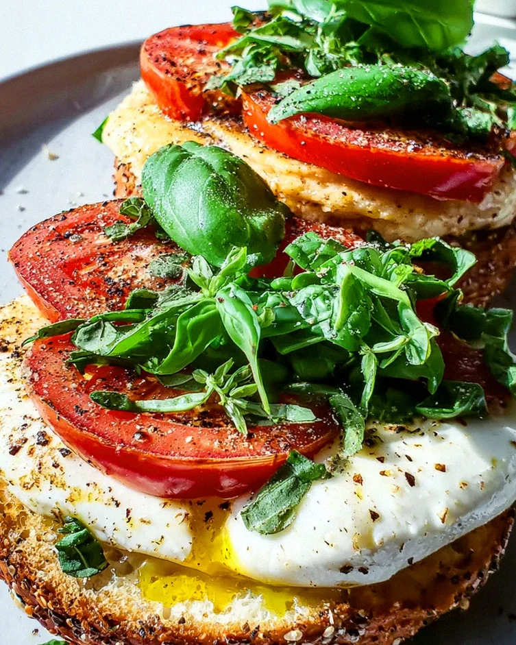 Bagel mit Tomate und Mozzarella – Schritt 1