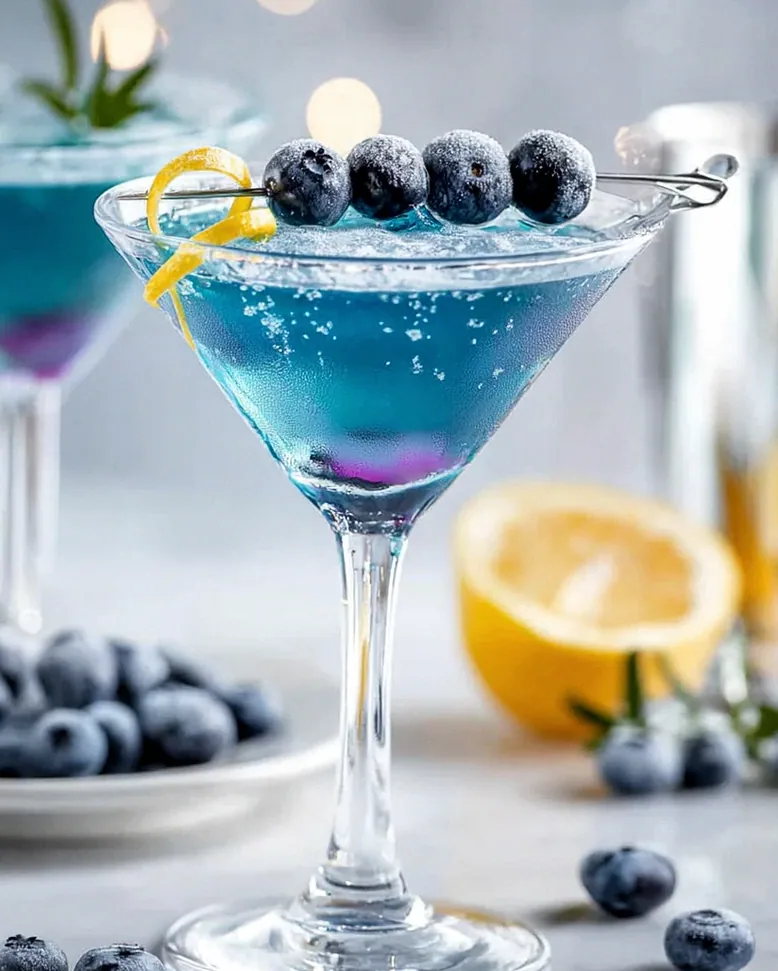 Blueberry Snow Martini: Dein ultimatives alkoholfreies Wintergetränk