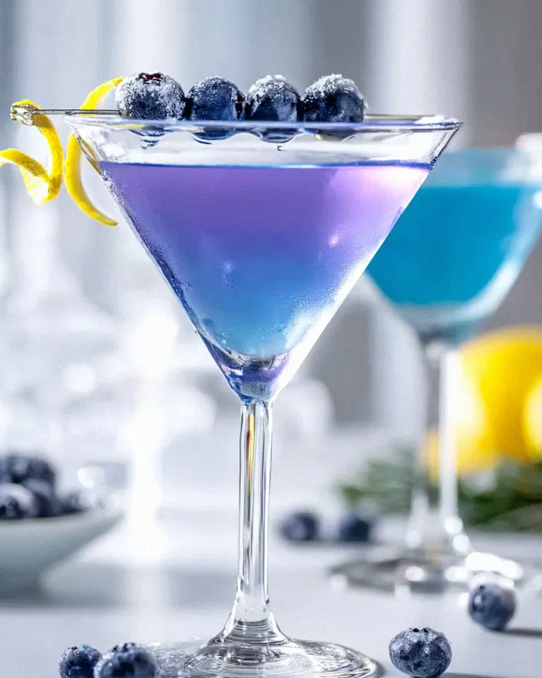 Blueberry Snow Martini: Dein ultimatives alkoholfreies Wintergetränk – Schritt 2