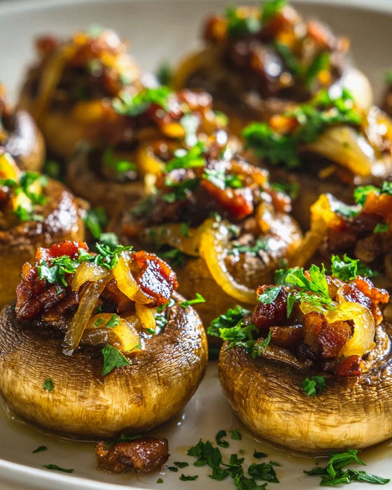 Cowboy Pilze mit Rinderbacon & Zwiebeln – Herzhaft Lecker! – Schritt 2