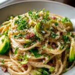 Cremige Carbonara mit Rosenkohl & Rind: Ein veg Forward Highlight