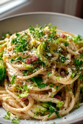 Cremige Carbonara mit Rosenkohl & Rind: Ein veg Forward Highlight