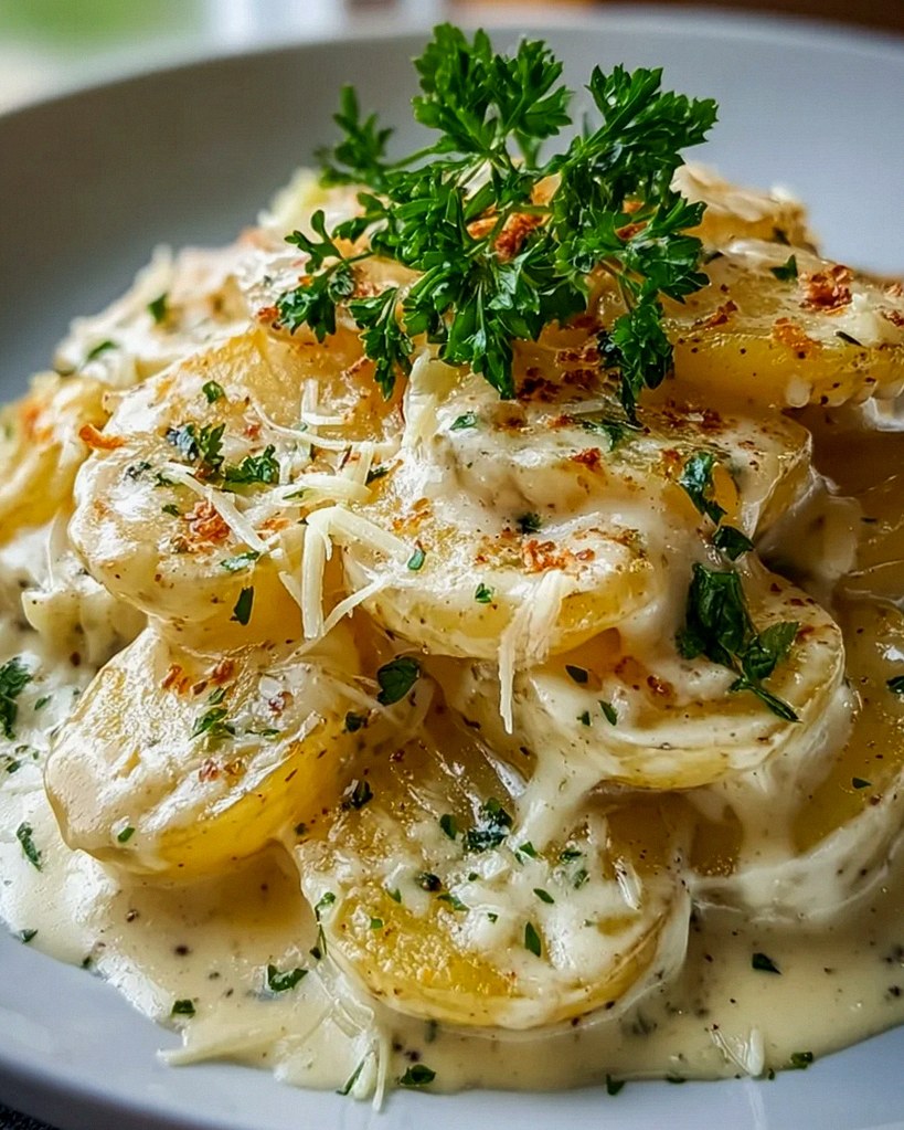 Cremige Knoblauch-Kartoffeln – Schritt 2