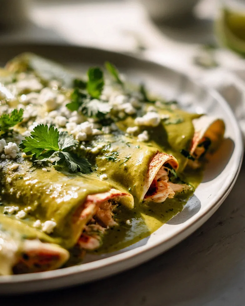 Cremige Zucchini Enchiladas mit Hähnchen & Grüner Sauce – Schritt 2