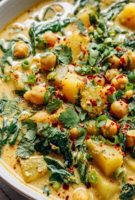 Cremiges Kichererbsen-Kartoffel-Curry: Einfacher Kokos-Eintopf