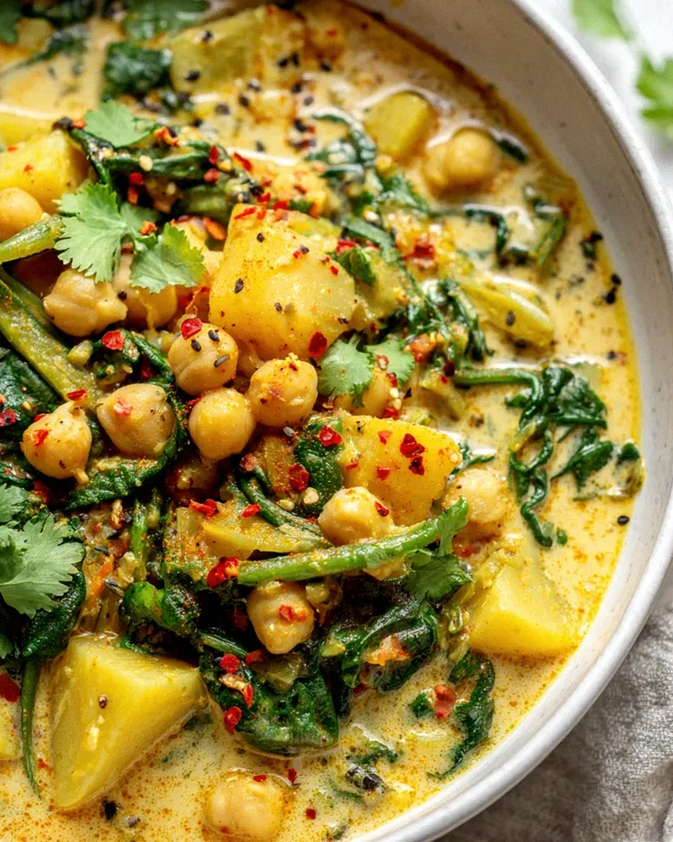 Cremiges Kichererbsen-Kartoffel-Curry: Einfacher Kokos-Eintopf – Schritt 2