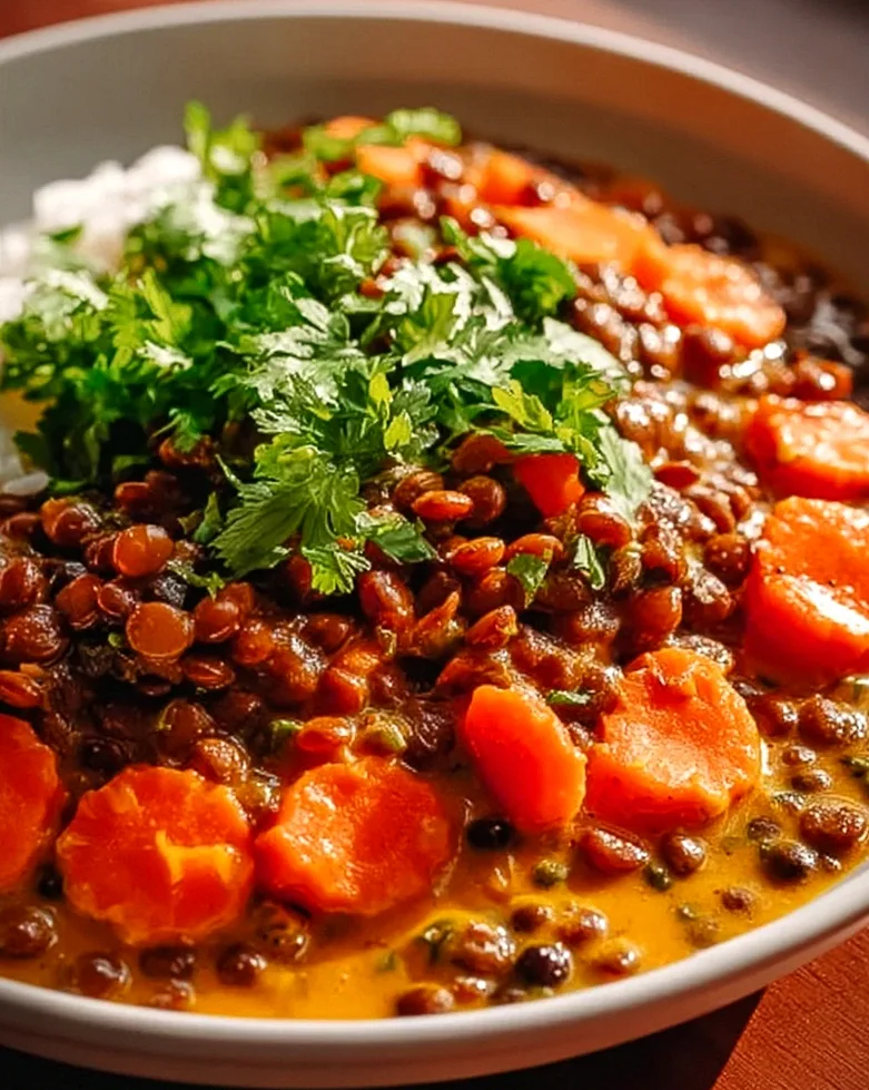 Cremiges Linsencurry mit Möhren: Vegan & schnell zubereitet!