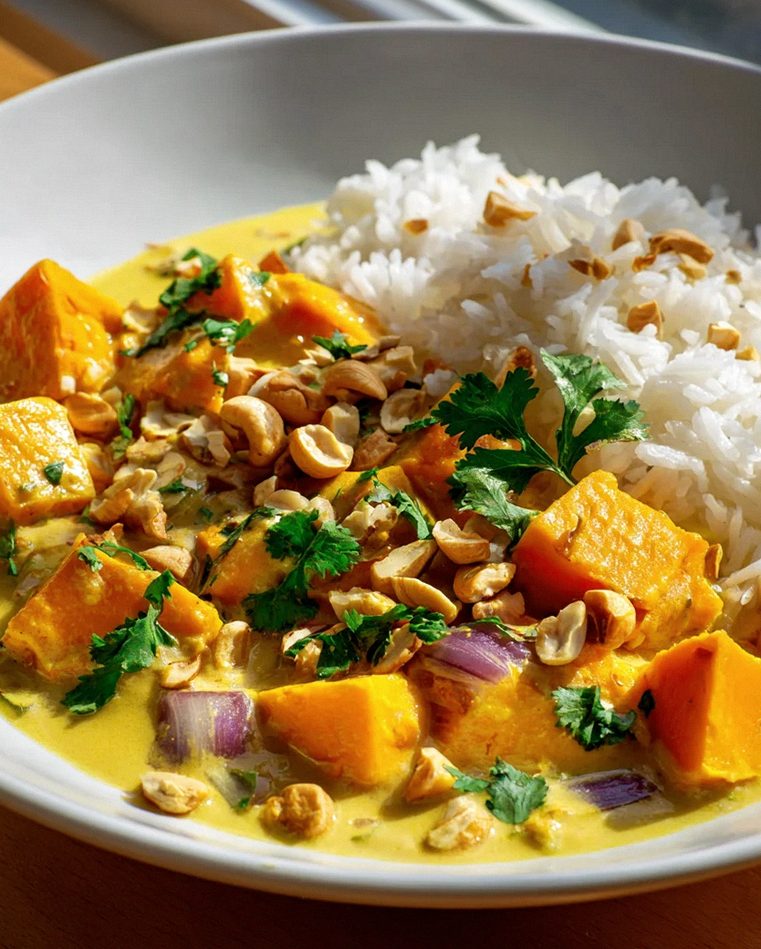 Cremiges Süßkartoffel Curry mit Cashews: Schnell & Lecker! – Schritt 1