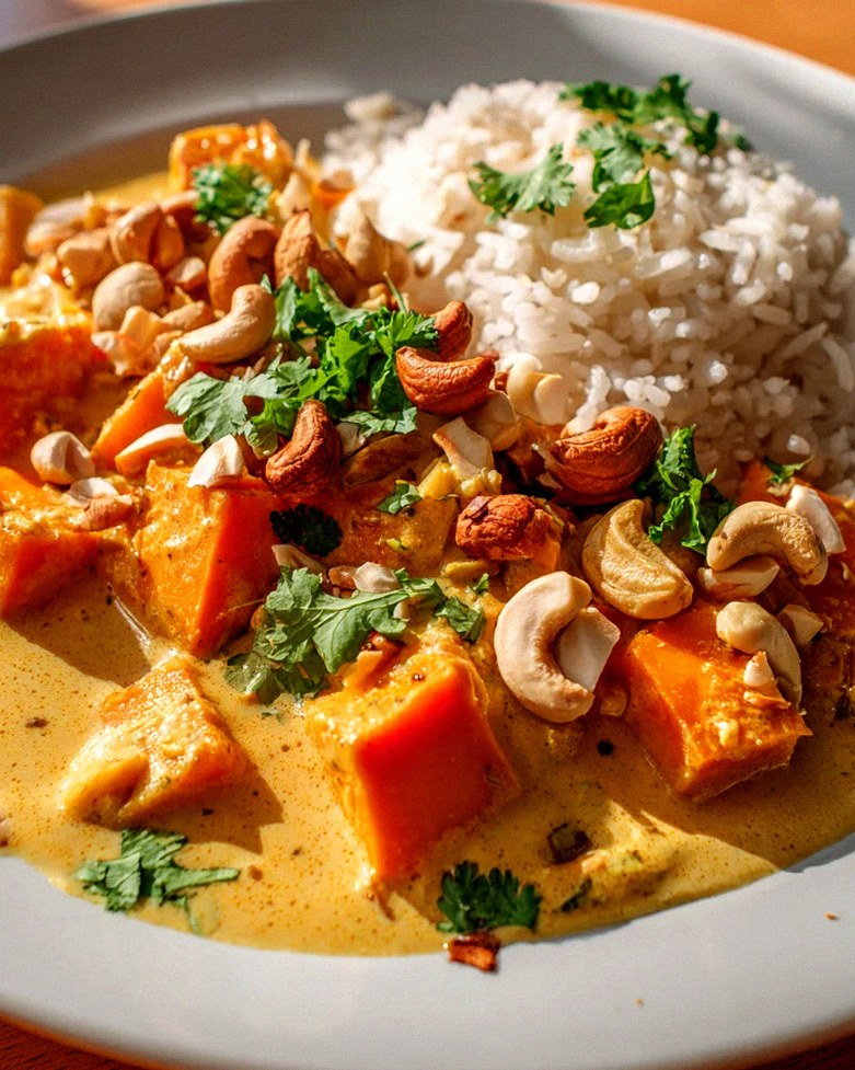 Cremiges Süßkartoffel Curry mit Cashews: Schnell & Lecker! – Schritt 2