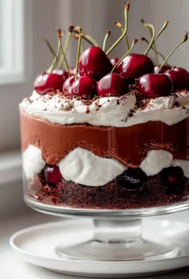 Das ultimative Schicht Black Forest Trifle mit Schokopudding