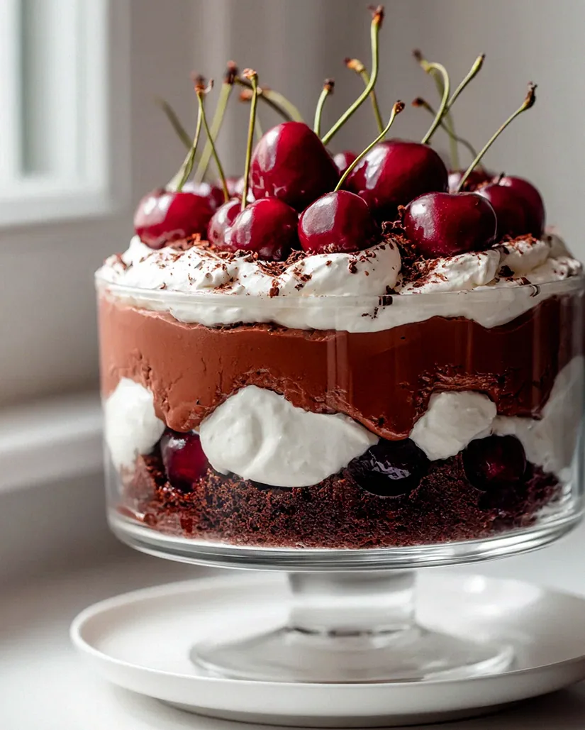 Das ultimative Schicht Black Forest Trifle mit Schokopudding – Schritt 1