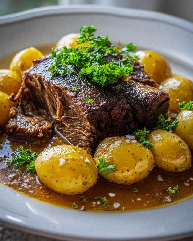 Deutscher Rinderbraten: Zart & Saftig mit Kartoffeln