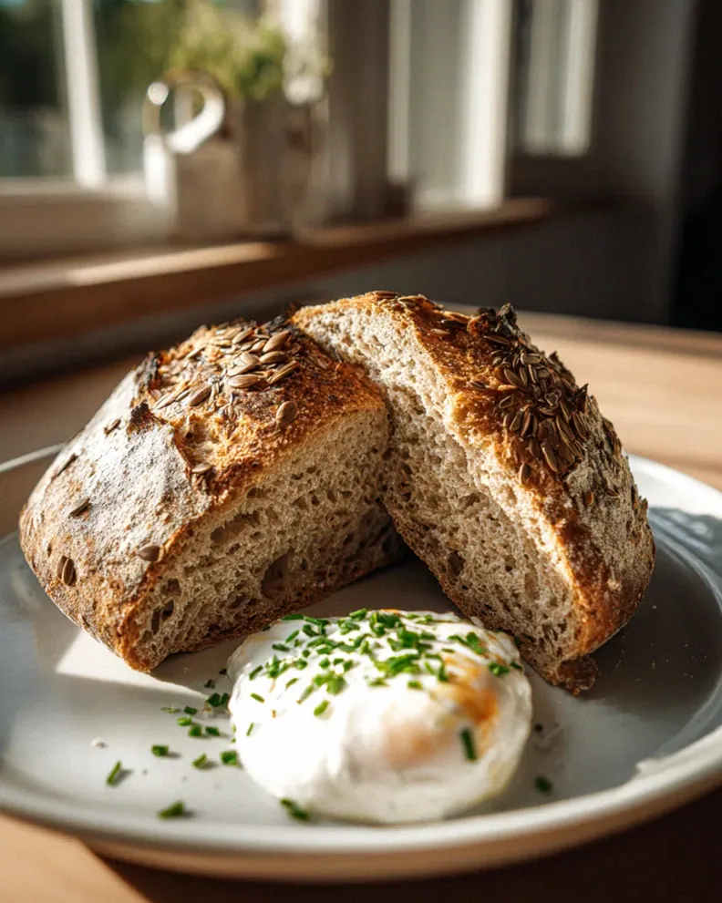 Friss Dich Dumm: Haferflockenbrot mit Sonnenblumenkerne & Joghurt – Schritt 2