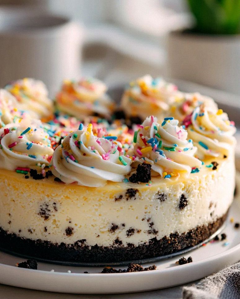 Funfetti Geburtstag Käsekuchen: Rezept für Party-Glück