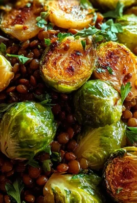 Gebratener Rosenkohl mit Berglinsen
