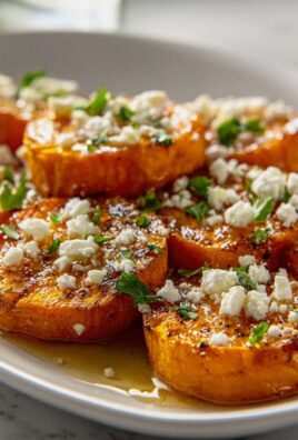 Geröstete Süßkartoffelrunden mit Honig-Feta Rezept