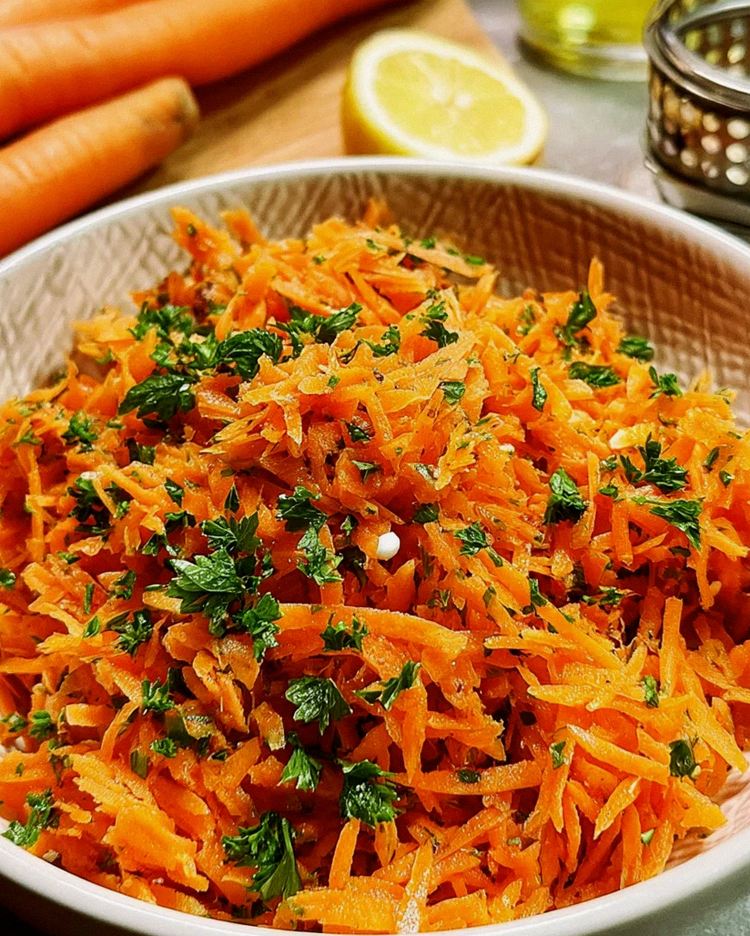 Gesunder Karottensalat – Schritt 1