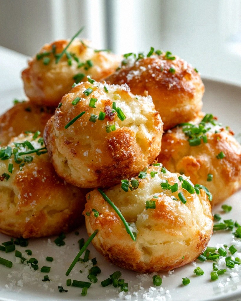 Goldbraune Mashed Potato Cheese Puffs: Unwiderstehlich lecker!