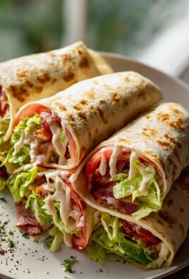 Gourmet BLT Wraps mit geheimer Sauce – Ein Genuss!