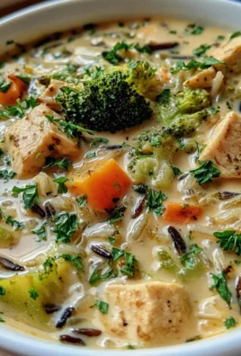 Hähnchen Brokkoli Wildreis Suppe