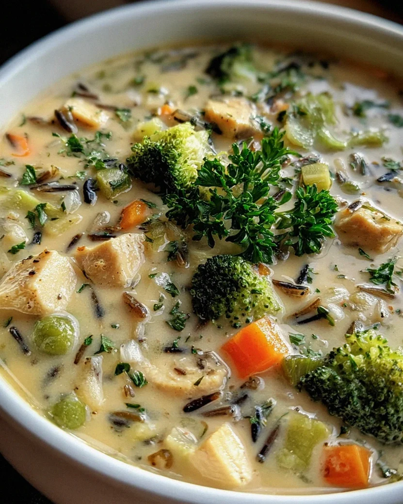 Hähnchen Brokkoli Wildreis Suppe – Schritt 1