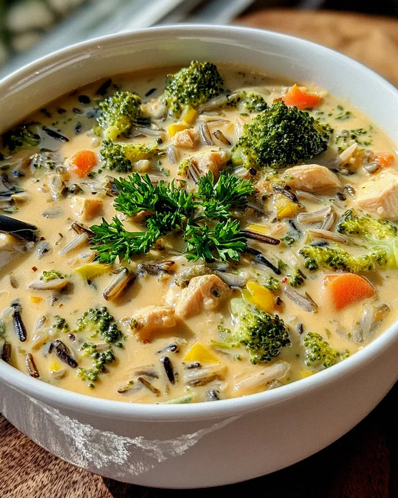 Hähnchen Brokkoli Wildreis Suppe – Schritt 2
