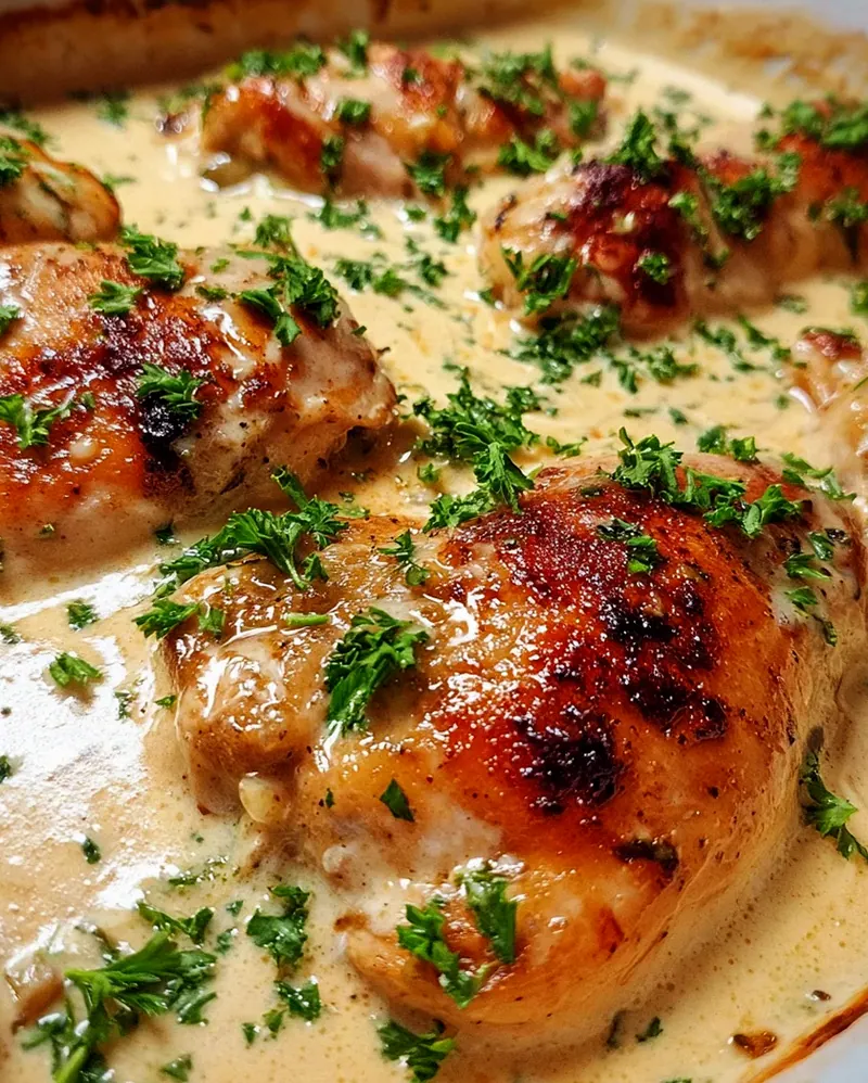 Hähnchen in Frischkäsesauce – Schritt 2