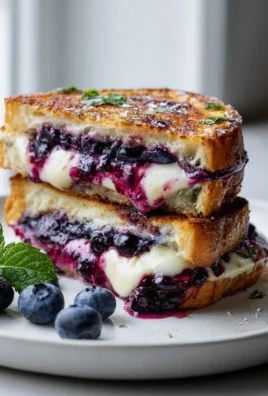 Heidelbeer Grilled Cheese mit Brie: Süß trifft Salzig