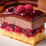 Himbeerkuchen mit Schokopudding