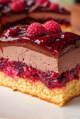 Himbeerkuchen mit Schokopudding