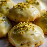 Himmlische Pistazien Osterkekse mit spritziger Zitronenglasur
