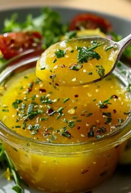 Honig Senf Zitronen Vinaigrette für Salate