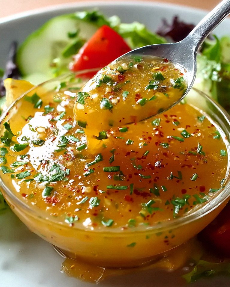 Honig Senf Zitronen Vinaigrette für Salate – Schritt 2