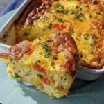 Hüttenkäse-Eierauflauf