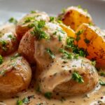 Irresistible Potatoes with Creamy Garlic Sauce