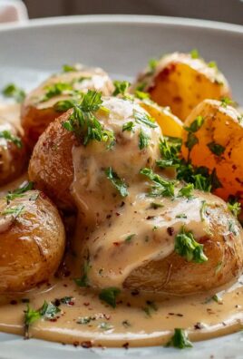 Irresistible Potatoes with Creamy Garlic Sauce
