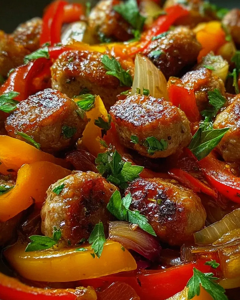 Italienische Wurst mit Paprika und Zwiebeln – Schritt 1
