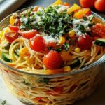 Italienischer Spaghetti-Schichtsalat