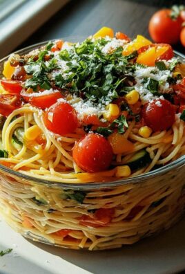 Italienischer Spaghetti-Schichtsalat