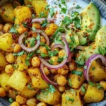 Kartoffel-Kichererbsen-Bowl