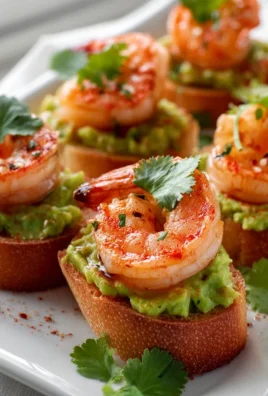 Knoblauch-Garnelen Crostini mit Avocado: Einfach Genial!