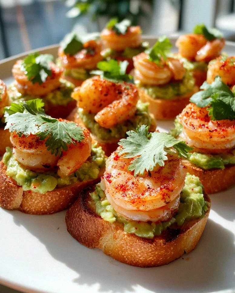 Knoblauch-Garnelen Crostini mit Avocado: Einfach Genial! – Schritt 2