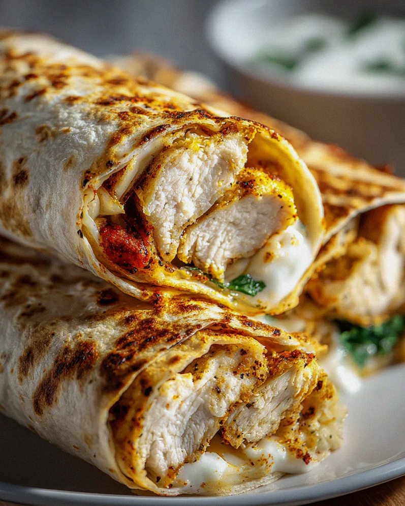 Knusprige Airfryer Hähnchen Mozzarella Wraps: Schnell & Lecker! – Schritt 2