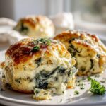 Knusprige Knoblauchbutter-Spinat-Artischocken-Bomben