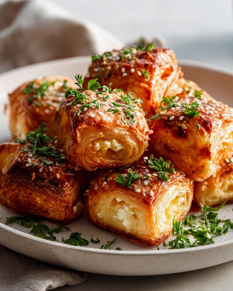 Köstliche Feta-Blätterteig-Röllchen – Schritt 2