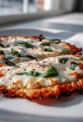 Köstliches Low Carb Blumenkohl-Pizza-Flatbread