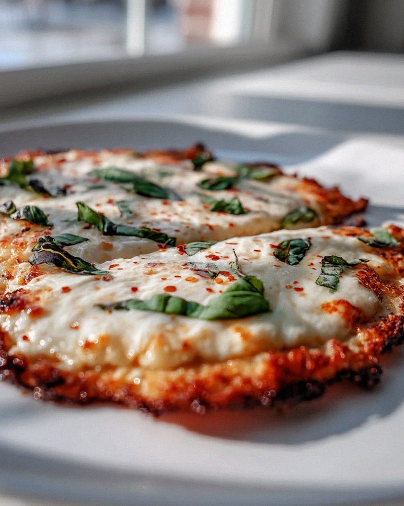 Köstliches Low Carb Blumenkohl-Pizza-Flatbread – Schritt 1