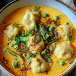 Kokos Curry Suppe mit Dumplings